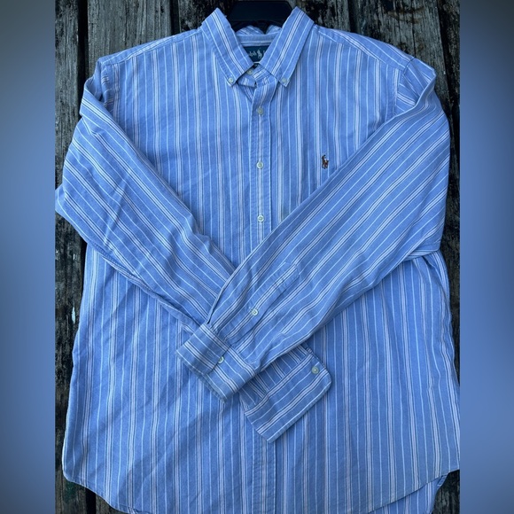 Polo by Ralph Lauren Mens Long Sleeve Button Down Striped Shirt. Size XL - Picture 5 of 5